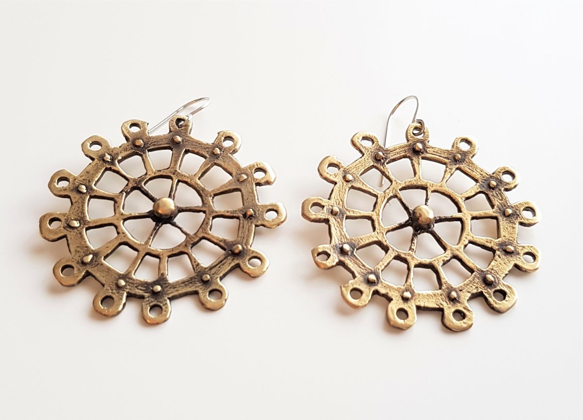 Bronze Earrings "The Ancient In Future"
