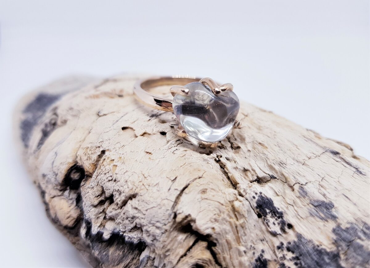Bronze Ring With Topaz "Out Of The Ordinary" (plain)