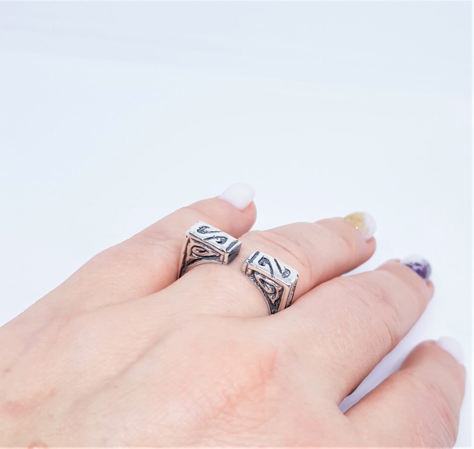 Silver Rring With Celtic Motives