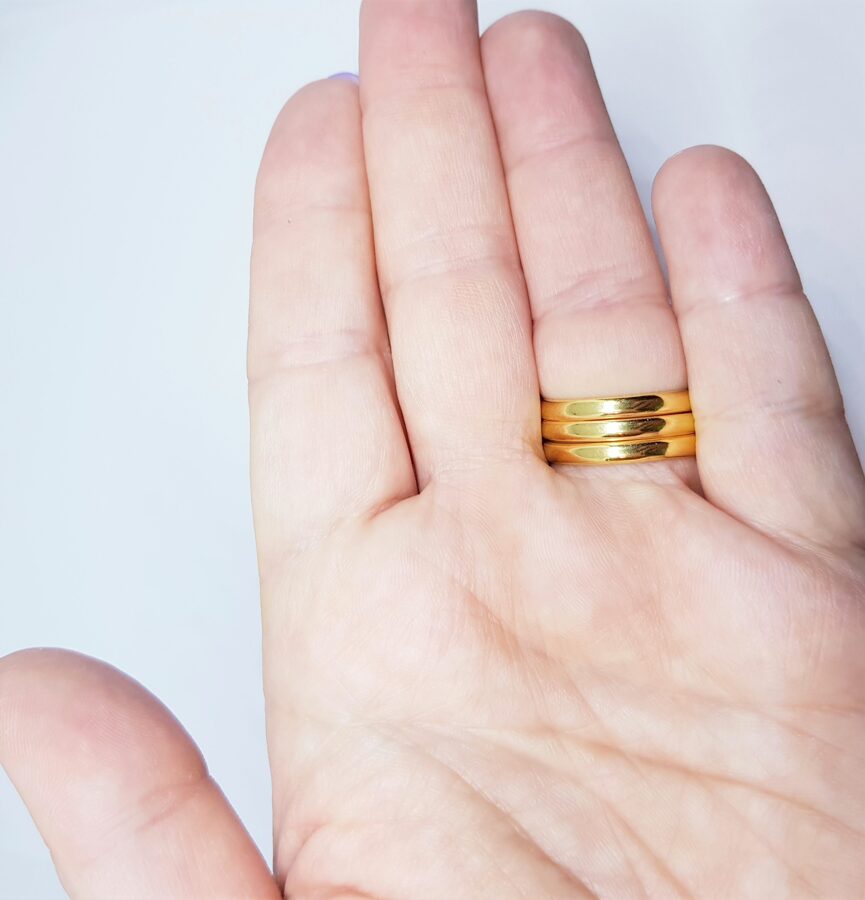 Gold Plated "Brides Ring" or "7 Day Ring" (yellow gold)