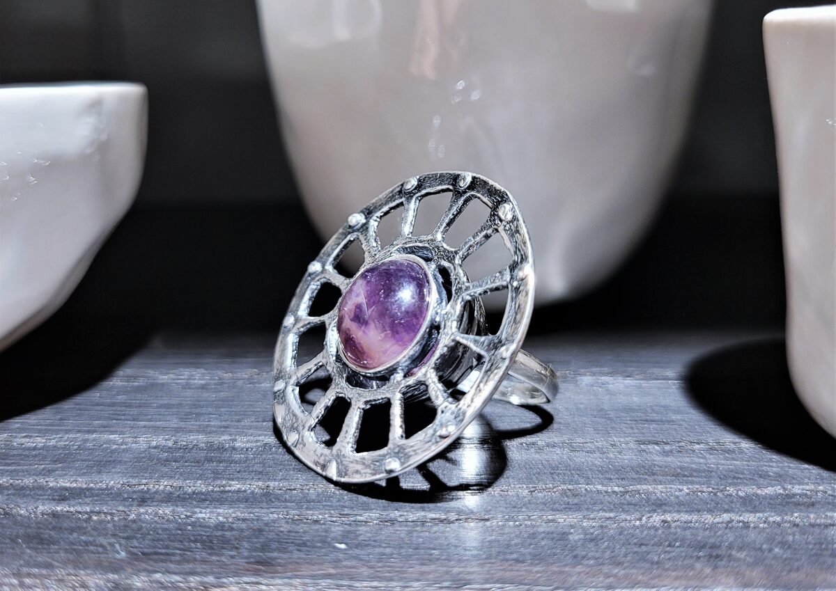 Silver Ring "Holiday In Tuscany" (amethyst)