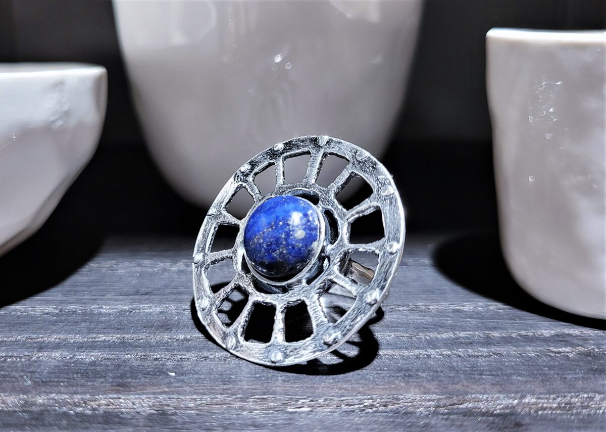 Silver Ring "Holiday In Tuscany" (Lapis Lazuli)