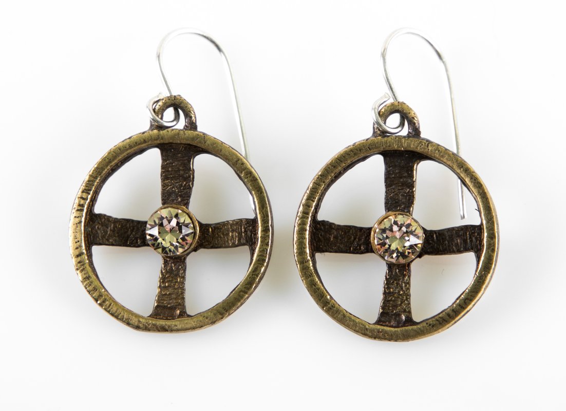 Bronze Earrings "The Crossroad"