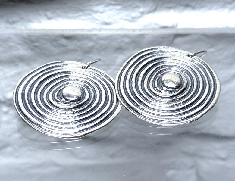 Sudraba Saules auskari (lieli)