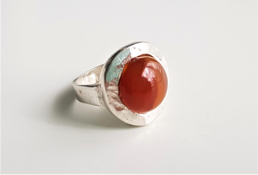 Silver Ring With Serdonyx