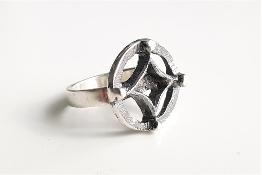 Silver Ring "Four Sides"
