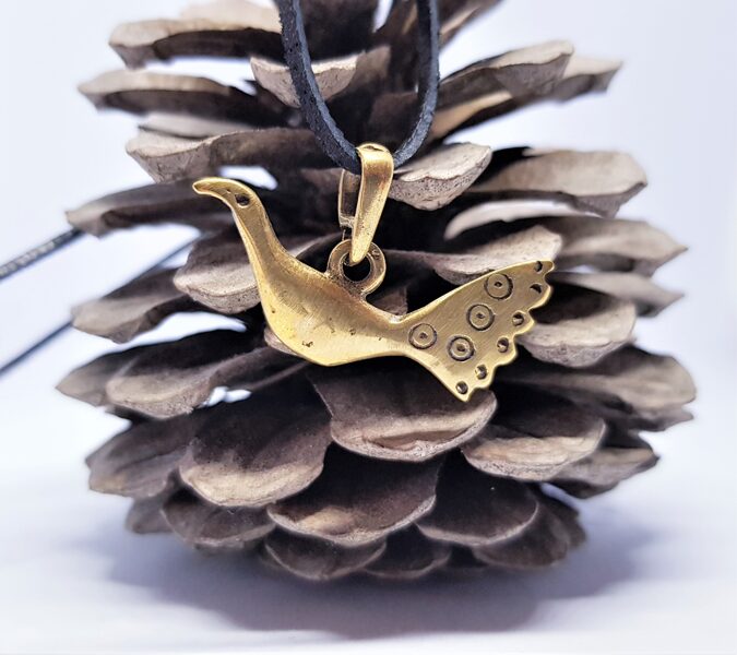 Bronzeanhänger „Wasservogel“ (mittlerer)