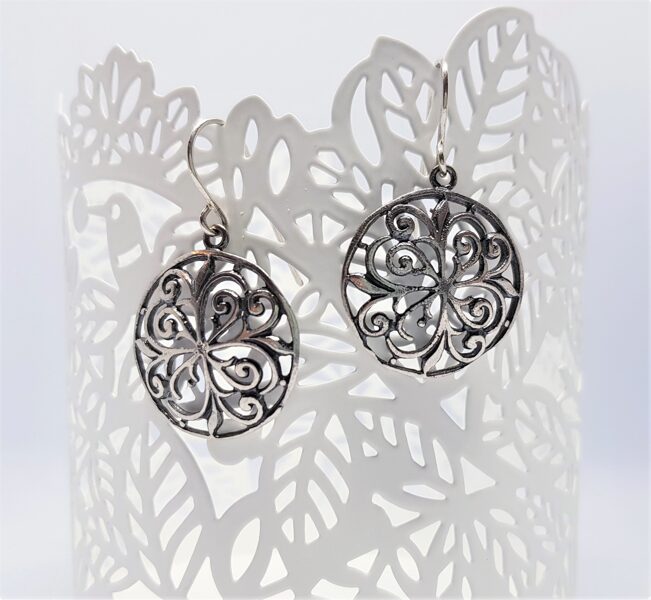 Silver Earrings "Ornaments"