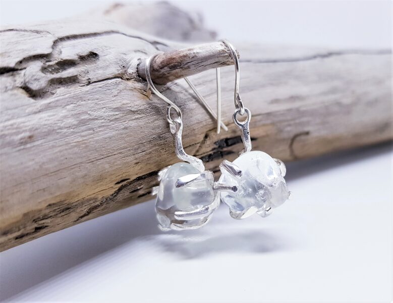 Silver Earrings With Topaz "Out Of The Ordinary"