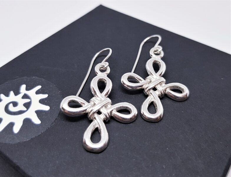 Silver Earrings "Witch Knot"