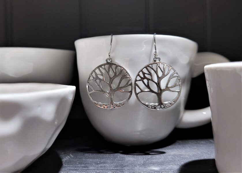 Silver Earrings "The Tree Of Life" (light)