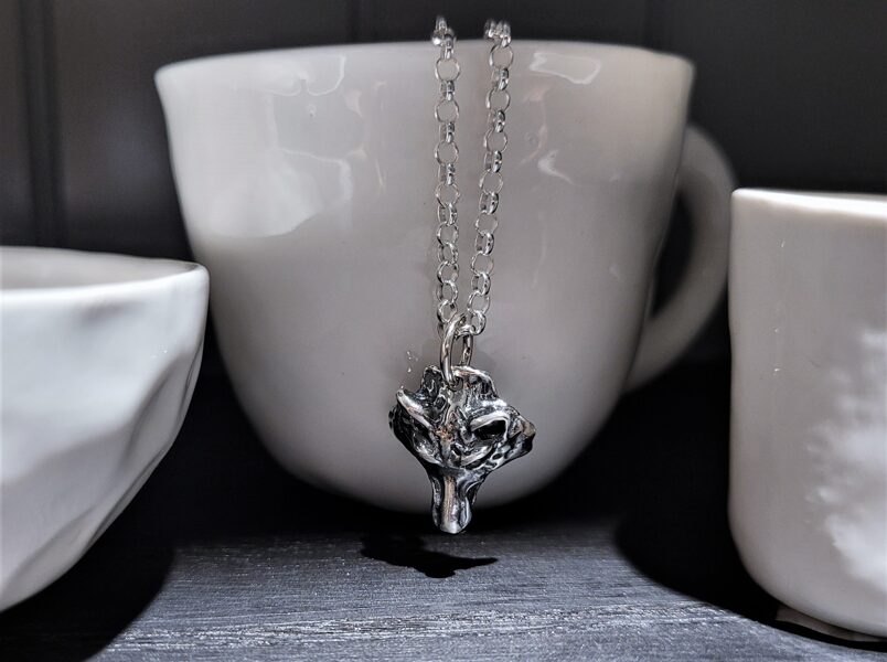 Silver Pendant "The Wolf" (small)