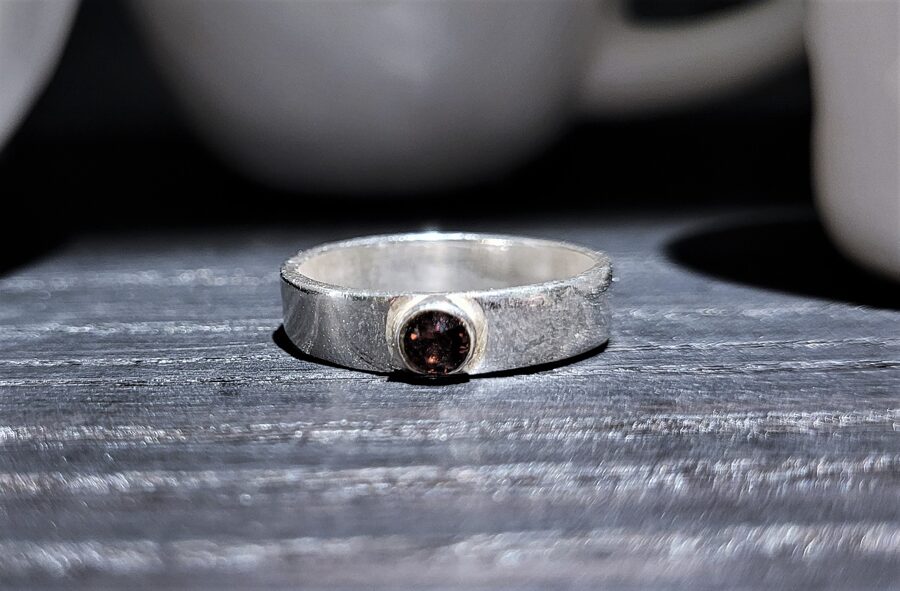 Silver Ring With Crystal
