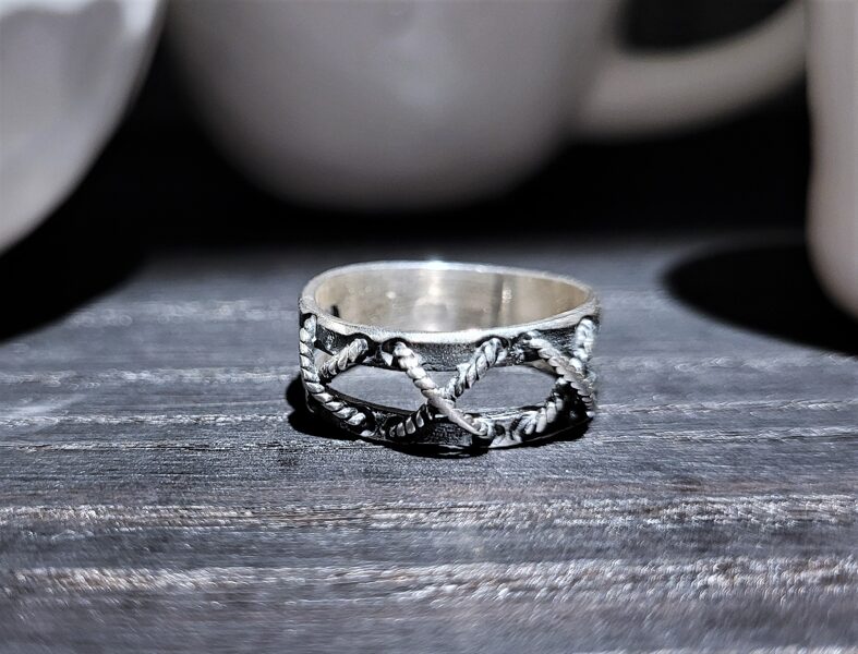 Silver Ring With Knots
