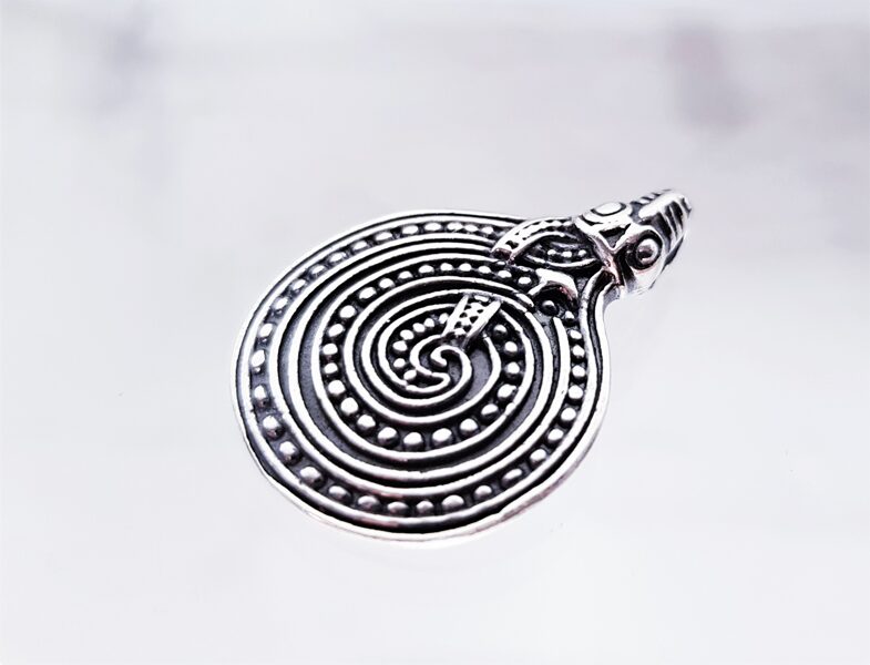 Silver Viking Necklace "Dragon / Snake"