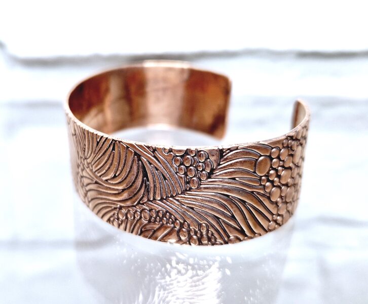 Bronze Cuff With Nature Element