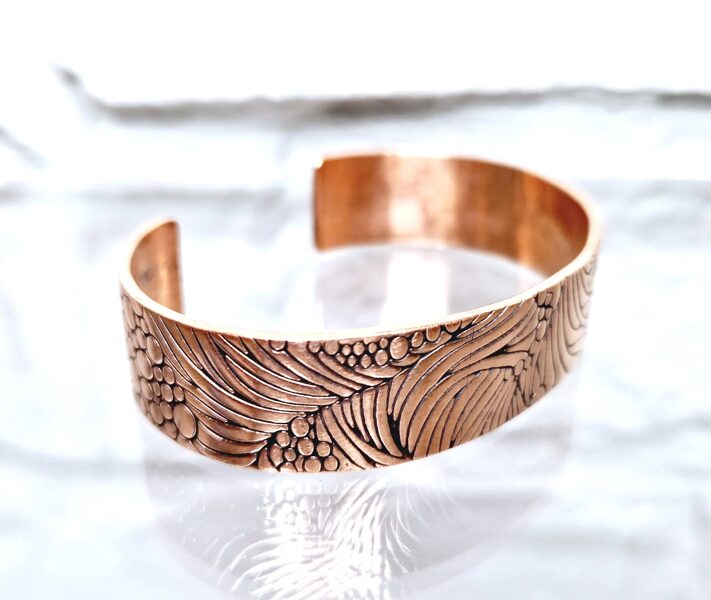 Bronze Cuff With Nature Element