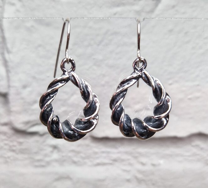 Braided Silver Earrings (dangle)