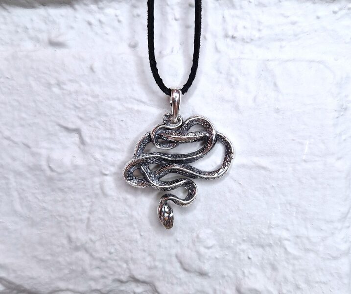 Silver Pendant "Snake" (medium)