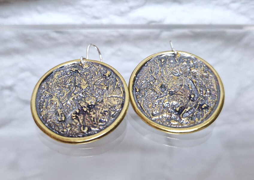 Bronze Earrings "Full Moon"