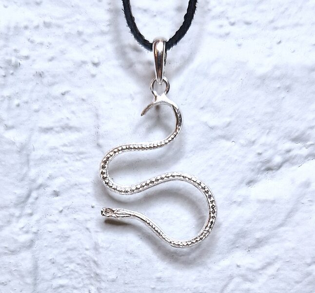 Silver Pendant "Snake" (thin)