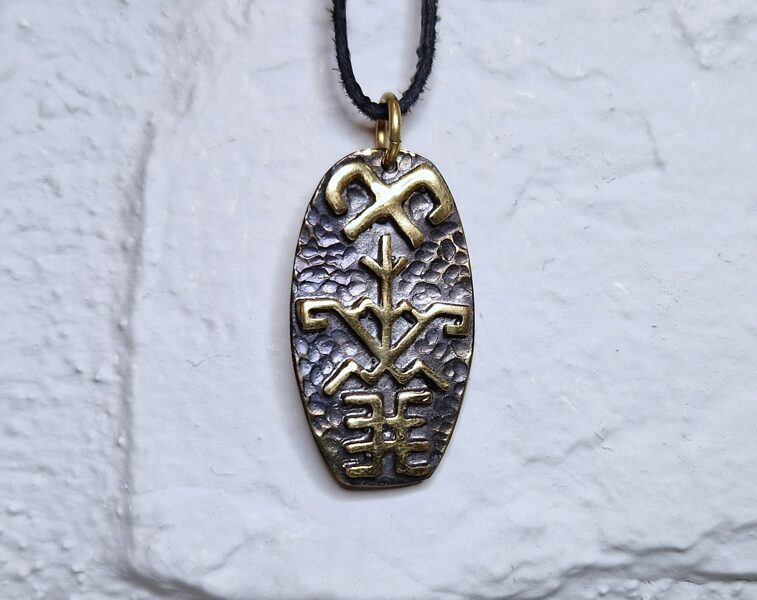 Bronze Pendant "Ūsiņš, Jumis and Austra's Tree"