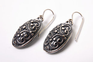 Sudraba auskari "Bruņurupuču sakta"