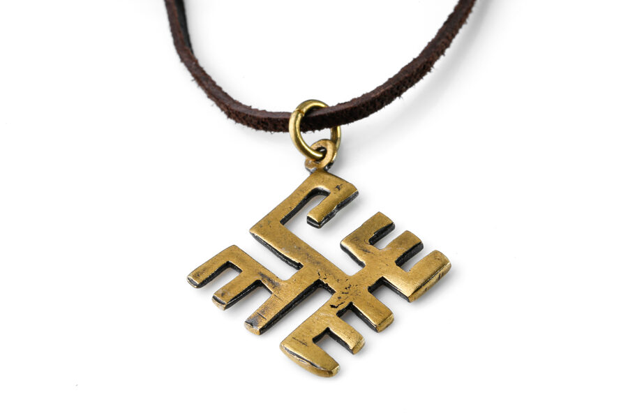 Bronzas kulons "Pērkona Dieva krusts" (vidējs)